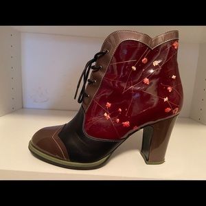 John Fluevog Carmen-attic lace-up leather boot